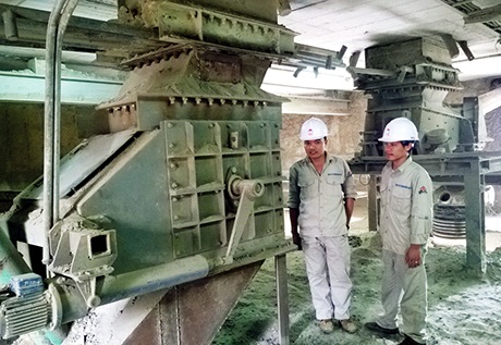 Nhà máy xi măng Thăng Long cải tiến hệ thống hút clinker qua van quay
